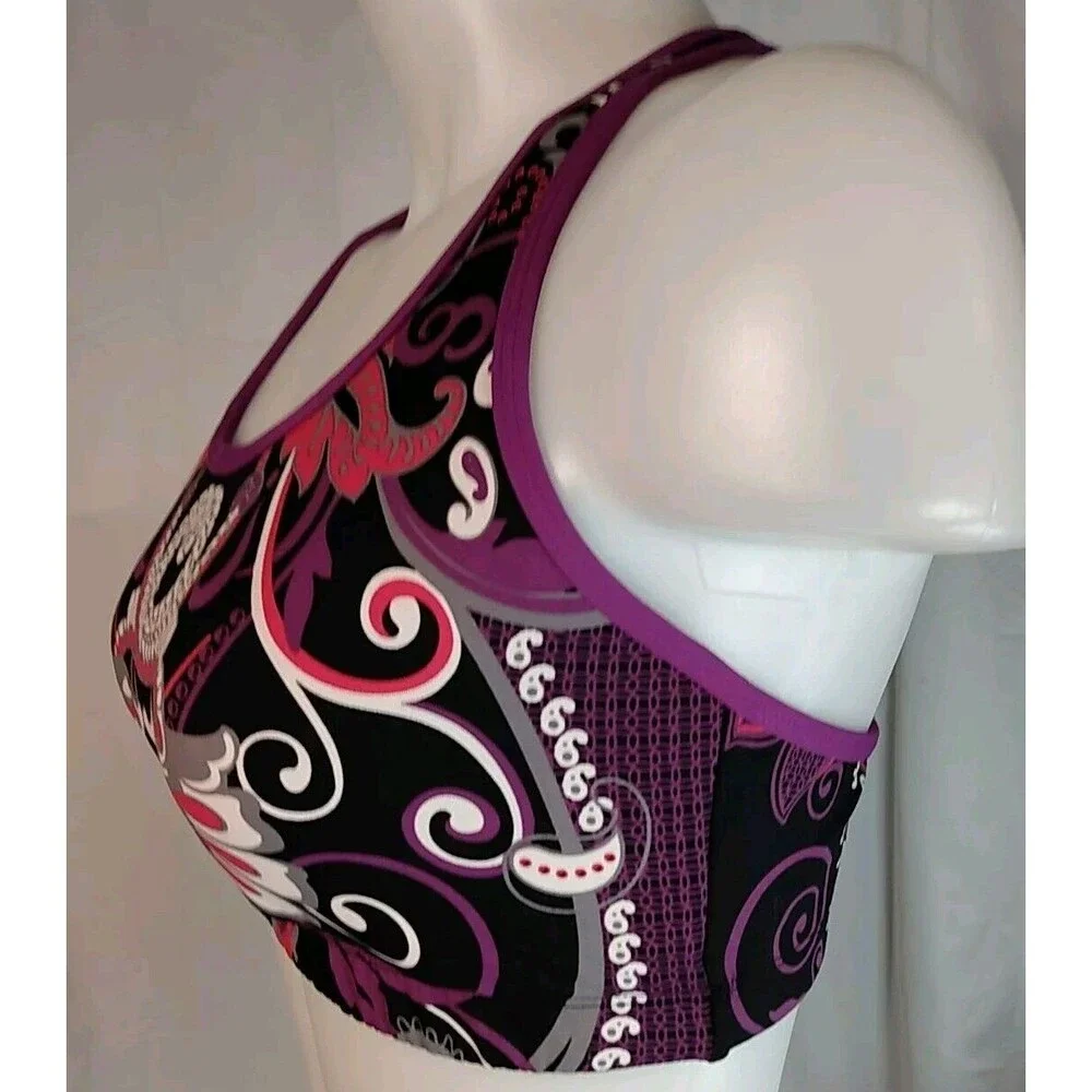 Athleta‎ Women's Floral Sportswear Athletic Bra Top Size Small